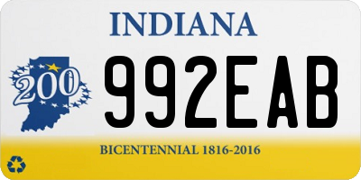 IN license plate 992EAB