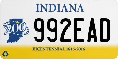 IN license plate 992EAD