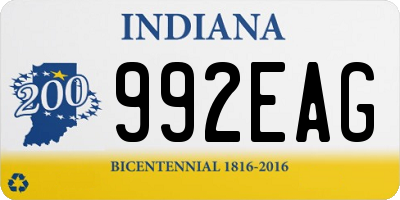 IN license plate 992EAG