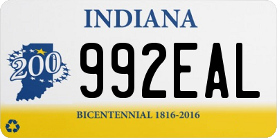 IN license plate 992EAL