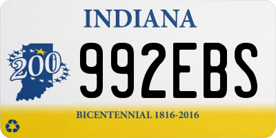 IN license plate 992EBS