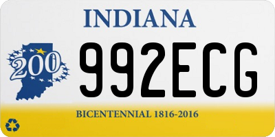 IN license plate 992ECG