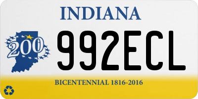 IN license plate 992ECL