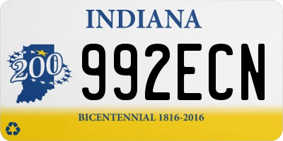 IN license plate 992ECN