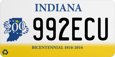 IN license plate 992ECU