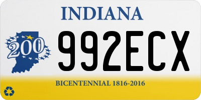 IN license plate 992ECX