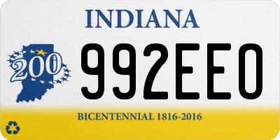 IN license plate 992EEO