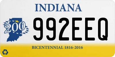 IN license plate 992EEQ