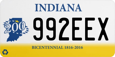 IN license plate 992EEX