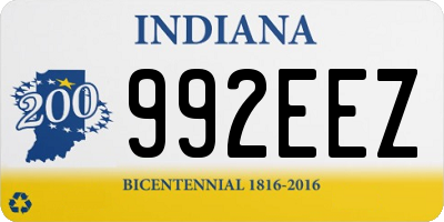 IN license plate 992EEZ