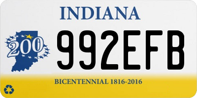 IN license plate 992EFB