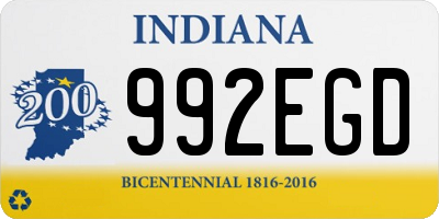 IN license plate 992EGD