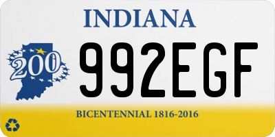 IN license plate 992EGF