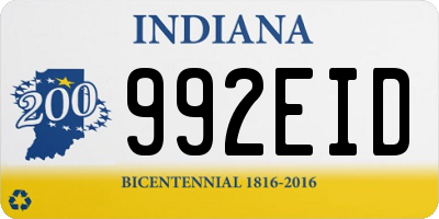 IN license plate 992EID