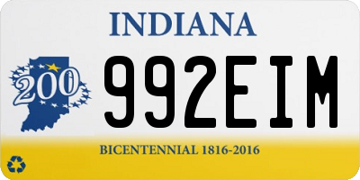 IN license plate 992EIM