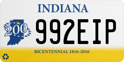 IN license plate 992EIP