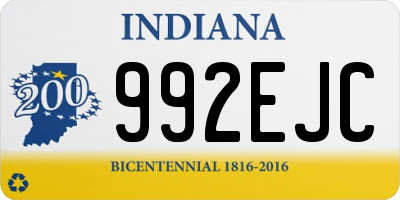 IN license plate 992EJC