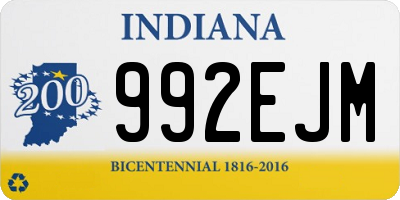 IN license plate 992EJM