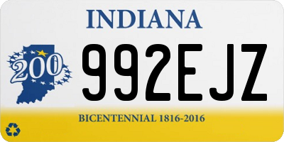 IN license plate 992EJZ