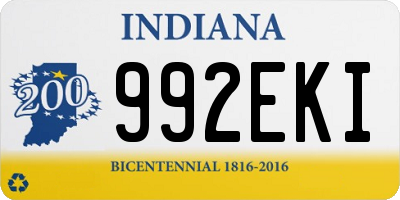 IN license plate 992EKI