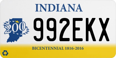 IN license plate 992EKX