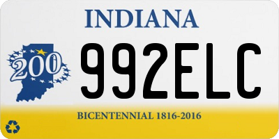 IN license plate 992ELC