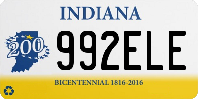 IN license plate 992ELE