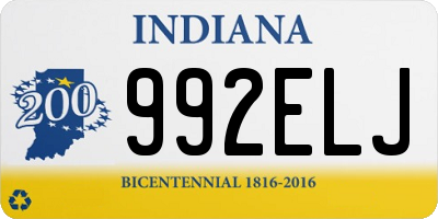 IN license plate 992ELJ