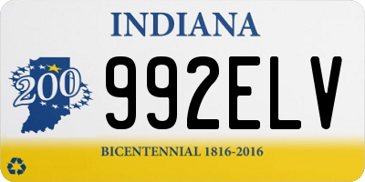 IN license plate 992ELV