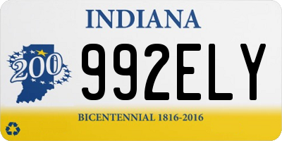IN license plate 992ELY