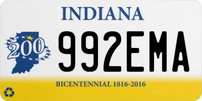 IN license plate 992EMA