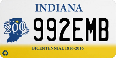 IN license plate 992EMB