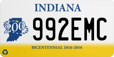 IN license plate 992EMC