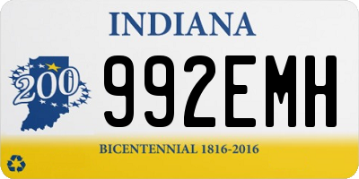 IN license plate 992EMH