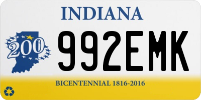 IN license plate 992EMK