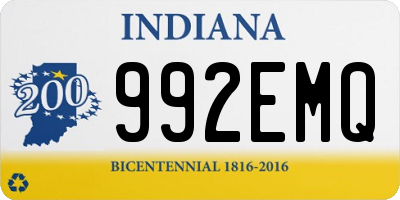 IN license plate 992EMQ