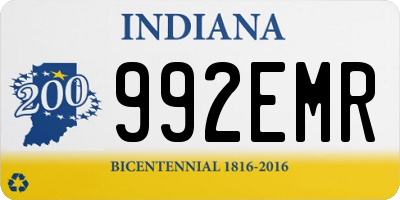 IN license plate 992EMR