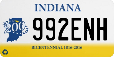 IN license plate 992ENH