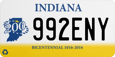 IN license plate 992ENY