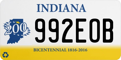 IN license plate 992EOB