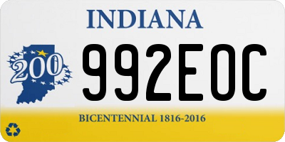 IN license plate 992EOC