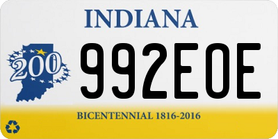 IN license plate 992EOE