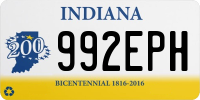 IN license plate 992EPH