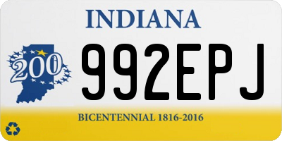 IN license plate 992EPJ