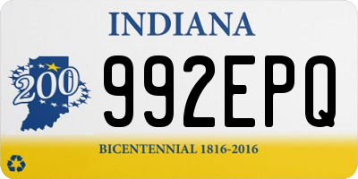 IN license plate 992EPQ