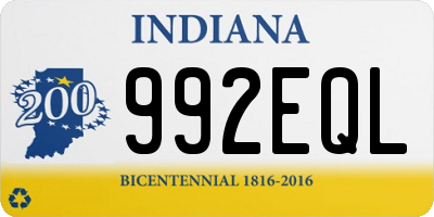 IN license plate 992EQL