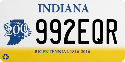 IN license plate 992EQR