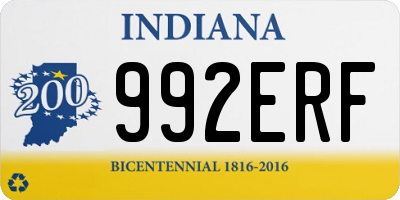 IN license plate 992ERF