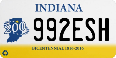 IN license plate 992ESH