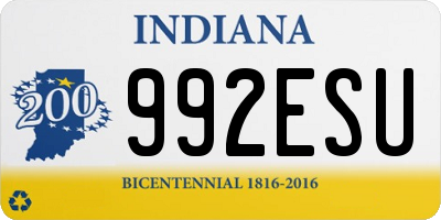 IN license plate 992ESU